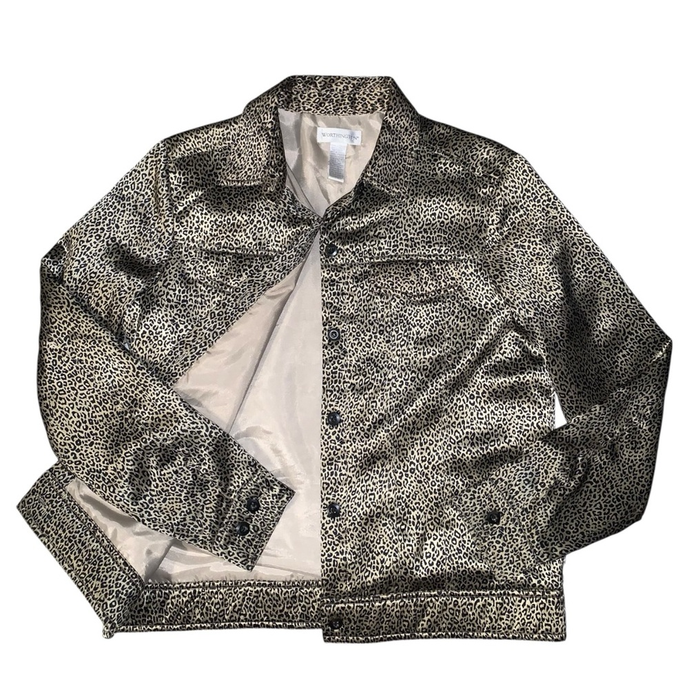 Golden Silk Leopard Jacket
